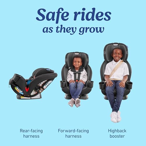 Graco® TriRide 3-in-1 Reclining Car Seat, Kipling - Rear & Forward Facing Car Seat, Highback Booster, Adjustable Headrest|B0DQLPX5XH