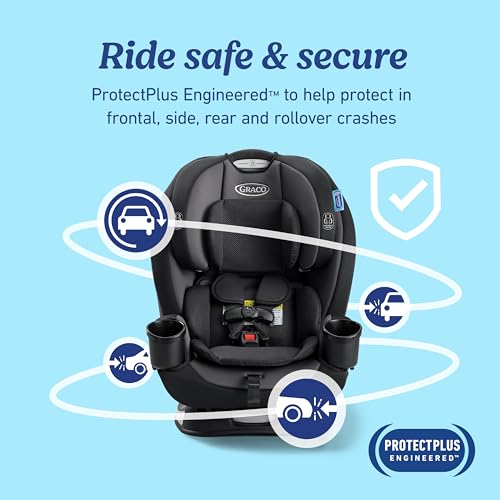 Graco® TriRide 3-in-1 Reclining Car Seat, Kipling - Rear & Forward Facing Car Seat, Highback Booster, Adjustable Headrest|B0DQLPX5XH