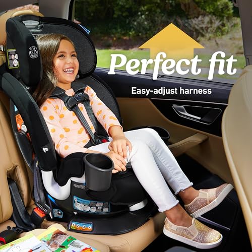 Graco Turn2Me 3-in-1 Rotating Convertible Car Seat, London, Rear-Facing Rotation Only, Forward-Facing Mode, Highback Booster Up to 100 lbs, Adjustable Headrest & Harness, Steel Reinforced Frame|B0DHLTM3CD