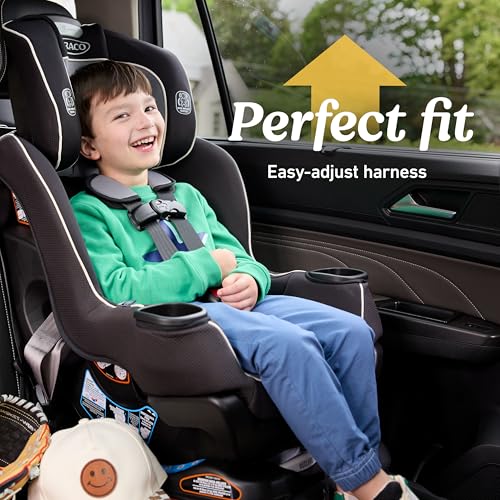 Graco® Extend2Fit Convertible Baby Car Seat, Rear and Forward Facing, Adjustable Extension Panel for Extra Legroom, Kenzie|B0DHLRPVK6