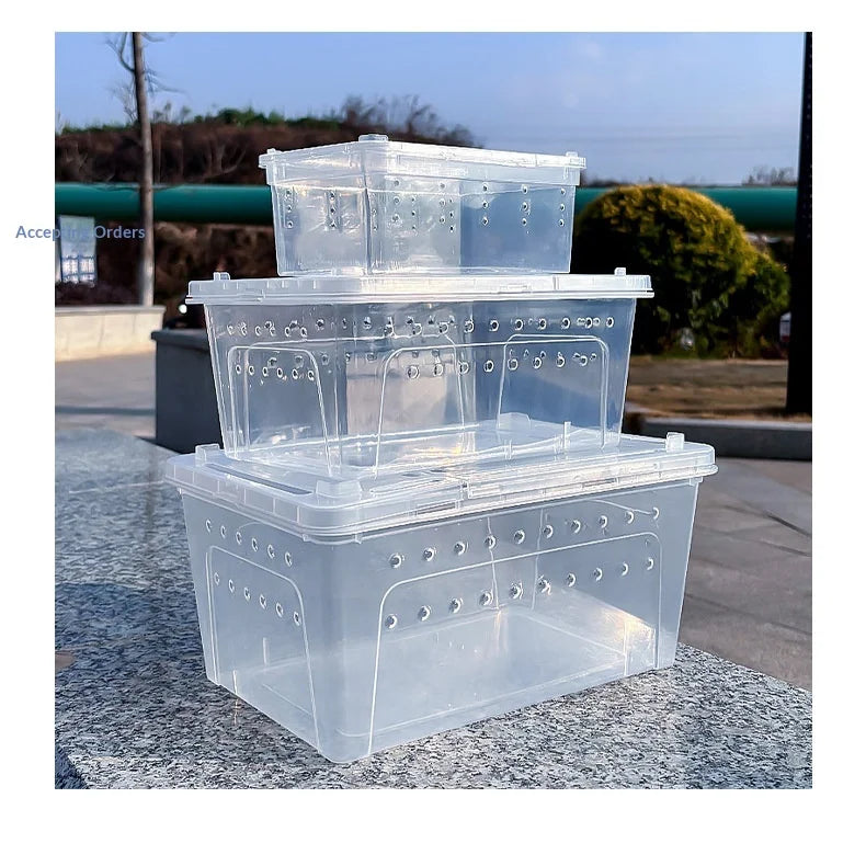 Mini Plastic Reptile Terrarium Enclosure 19x12.5x7.5cm