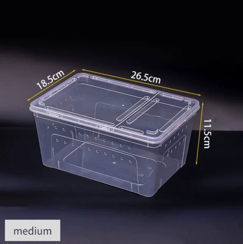 Mini Plastic Reptile Terrarium Enclosure 19x12.5x7.5cm