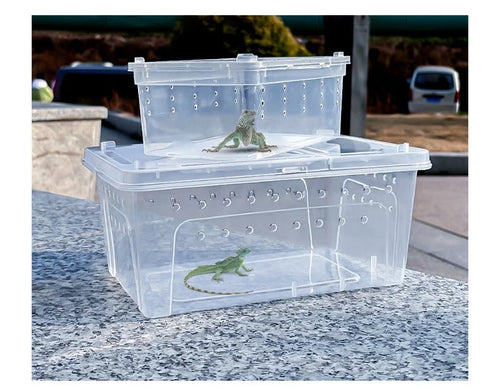 Mini Plastic Reptile Terrarium Enclosure 19x12.5x7.5cm